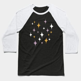 Magical Sparkles Night Pattern Baseball T-Shirt